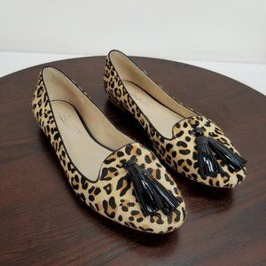 Shoes Of Prey 7.5 Ballet Flats Leopard Print